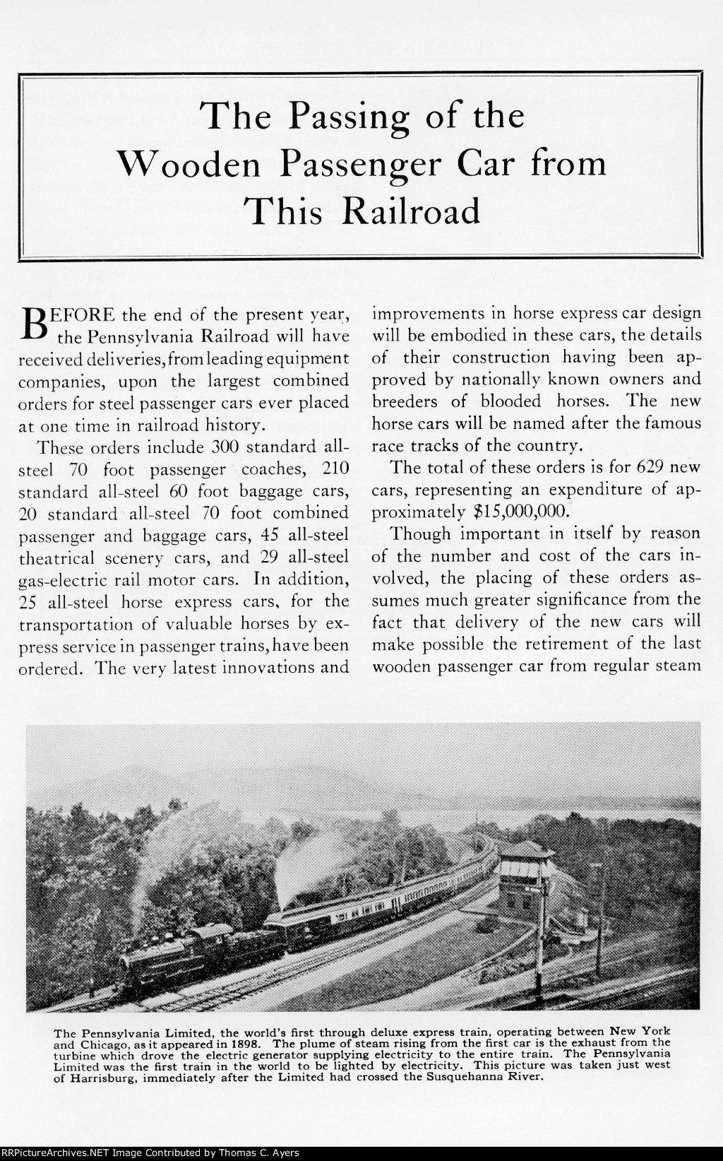 PRR "Passing Of The Wooden Passenger Car," Page 3, 1928